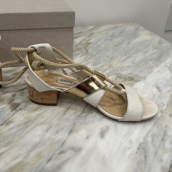 JIMMY CHOO MADDIE 40 OPTICAL WHITE  35 1/2 | 5.5 - Picture 3 of 7